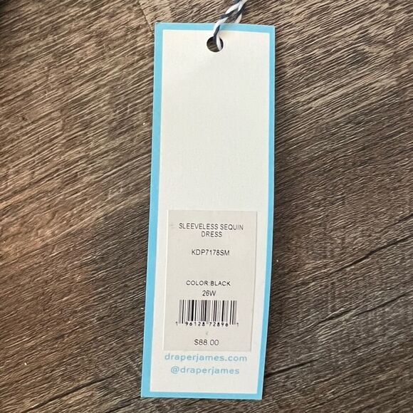 Draper James Sleeveless V-Neck Sequin Dress-Size 26W - Picture 7 of 9